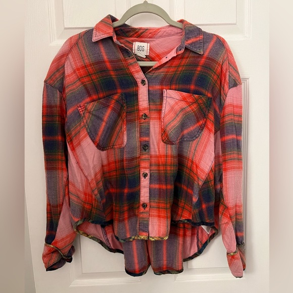 Urban Outfitters BDG Karl Slouchy Flannel Button Down Shirt - Picture 4 of 6